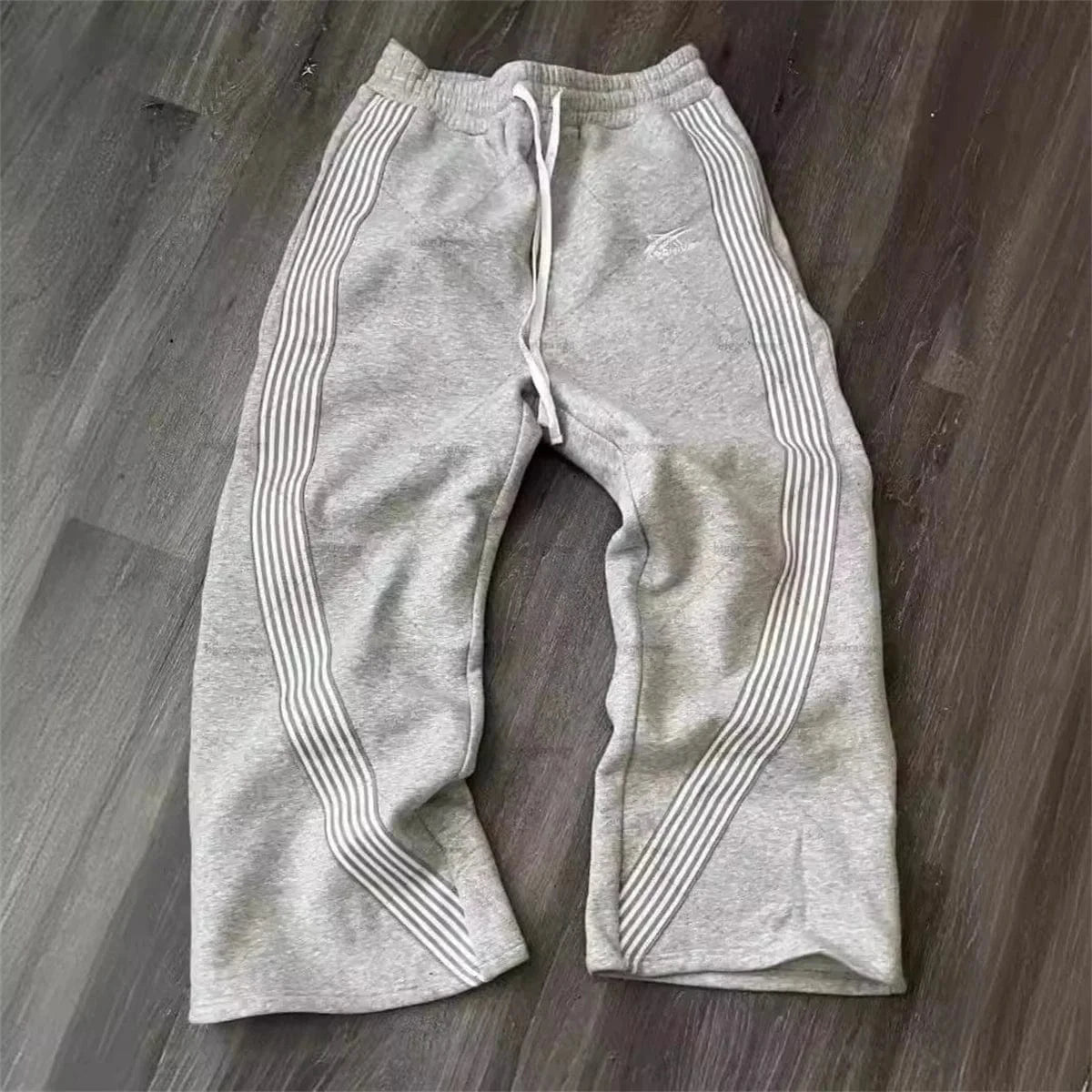 Pantalones informales Y2k bordados en negro y gris, pantalones de chándal con cordón para correr, tácticos funcionales, de camuflaje, para hombre y mujer