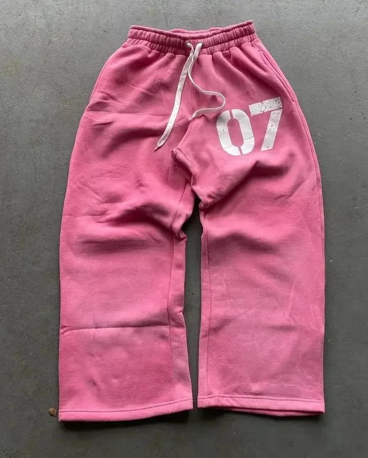 Pantalones informales grises bordados Y2k, pantalones de chándal con cordón para correr, tácticos funcionales, de camuflaje, para hombre y mujer