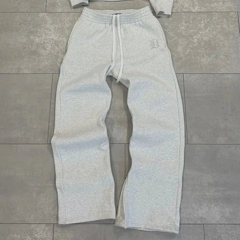 Ropa Y2K para hombre, sudaderas con capucha Harajuku, ropa de calle, pantalones de chándal góticos, conjunto de tendencias de moda, ropa deportiva de gran tamaño con patrón Retro bordado