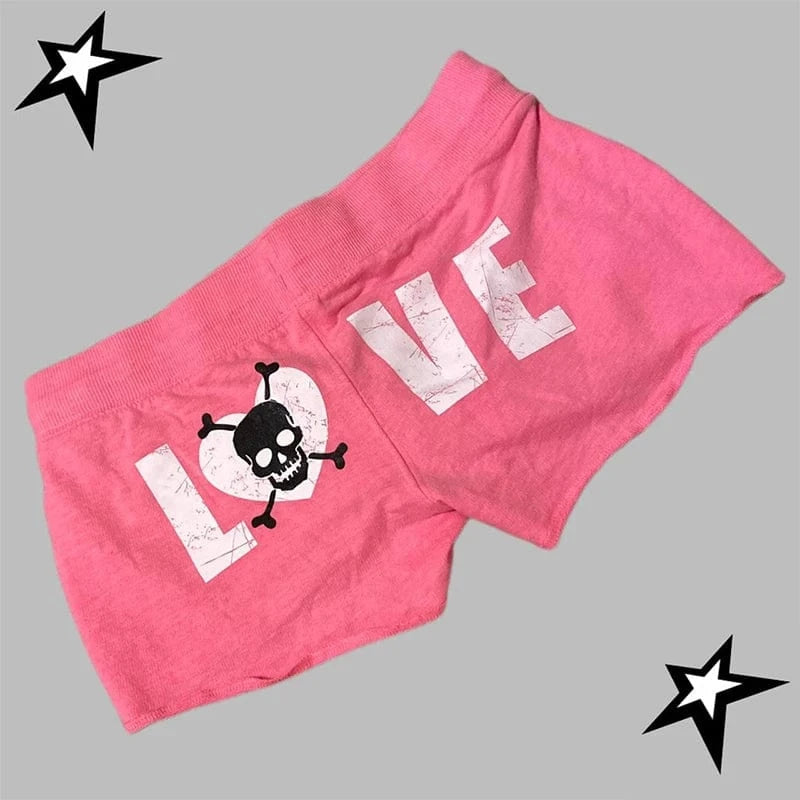 Pantalones cortos Y2K con estampado de leopardo Harajuku para mujer, pantalones Retro góticos Rock, ropa informal estilo Hip Hop, pantalones calientes para Spice Girls, pantalones Punk sexis