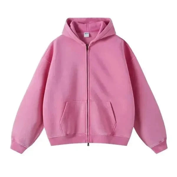 DAVIDSHAO sudaderas con capucha de gran tamaño Unisex con lavado ácido talla UE EE. UU. 350g sudadera Vintage de lana pesada hombres mujeres ropa de calle
