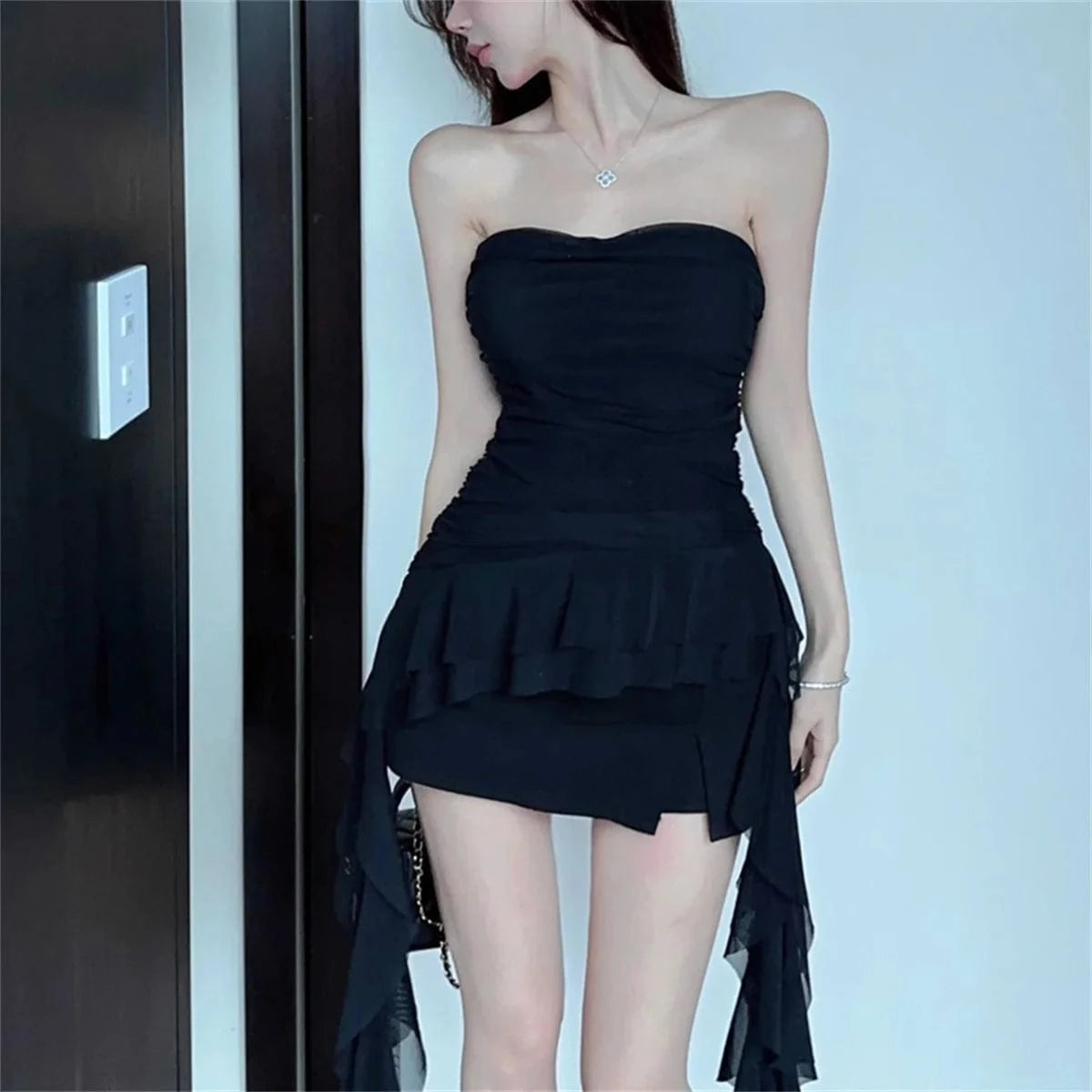 Moda 2025 cinta pecho Top mujer Primavera novedad de verano Sexy chaleco sólido mujer sin mangas dulce Y2k ropa de calle señora Fiesta Club