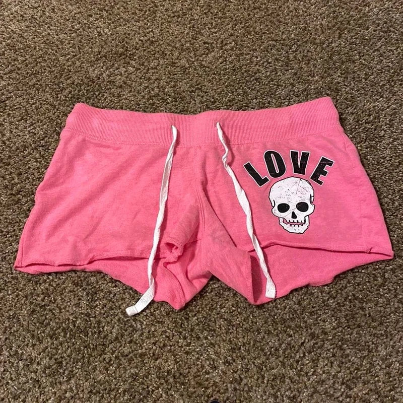 Pantalones cortos Y2K con estampado de leopardo Harajuku para mujer, pantalones Retro góticos Rock, ropa informal estilo Hip Hop, pantalones calientes para Spice Girls, pantalones Punk sexis