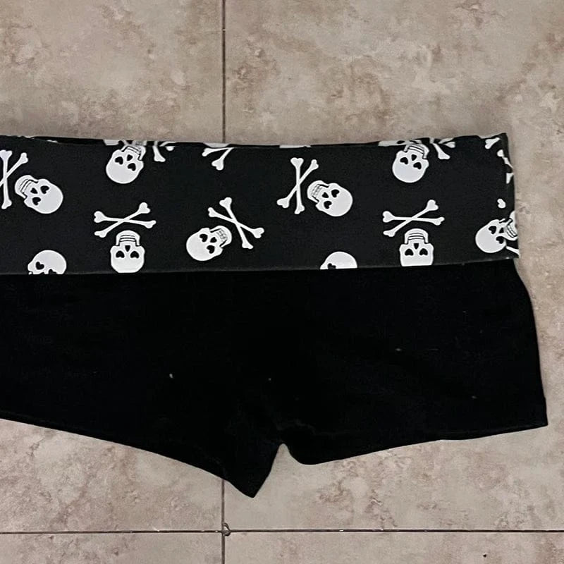 Pantalones cortos Y2K con estampado de leopardo Harajuku para mujer, pantalones Retro góticos Rock, ropa informal estilo Hip Hop, pantalones calientes para Spice Girls, pantalones Punk sexis