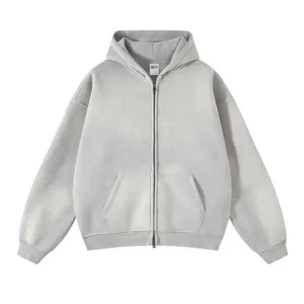 DAVIDSHAO sudaderas con capucha de gran tamaño Unisex con lavado ácido talla UE EE. UU. 350g sudadera Vintage de lana pesada hombres mujeres ropa de calle
