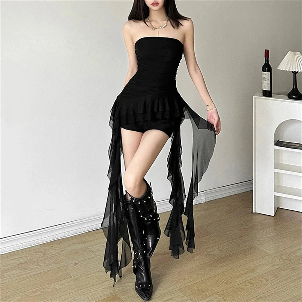 Moda 2025 cinta pecho Top mujer Primavera novedad de verano Sexy chaleco sólido mujer sin mangas dulce Y2k ropa de calle señora Fiesta Club