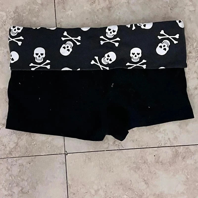 Pantalones cortos Y2K con estampado de leopardo Harajuku para mujer, pantalones Retro góticos Rock, ropa informal estilo Hip Hop, pantalones calientes para Spice Girls, pantalones Punk sexis