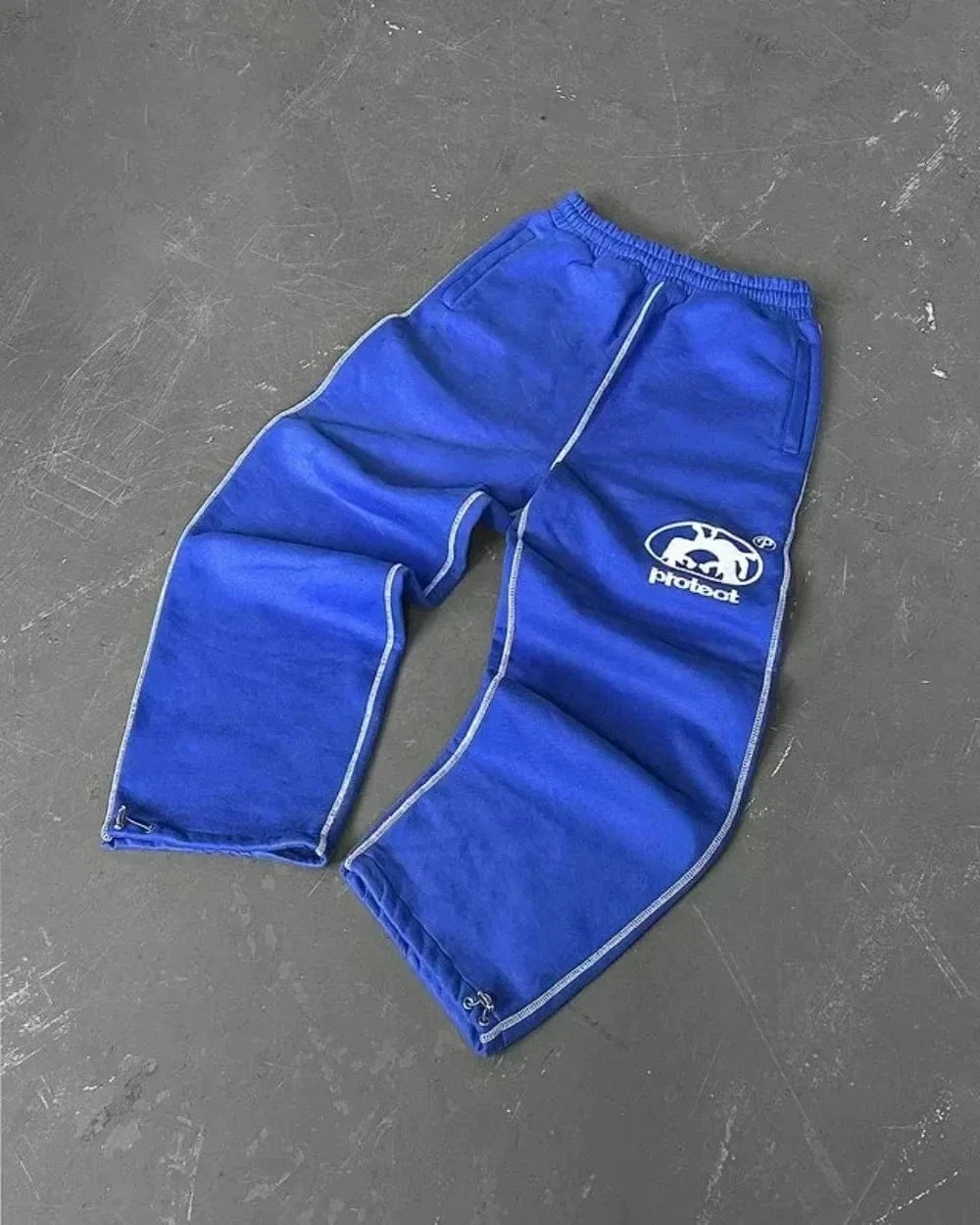 Pantalones informales grises bordados Y2k, pantalones de chándal con cordón para correr, tácticos funcionales, de camuflaje, para hombre y mujer
